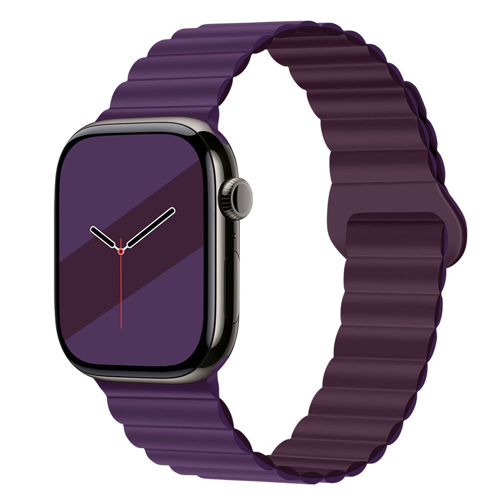 Applicable to Apple watch straps 1-10 generations Apple iwatch9S10 second generation two-color buckle silicone magnetic watch strap – SW-03 party X party