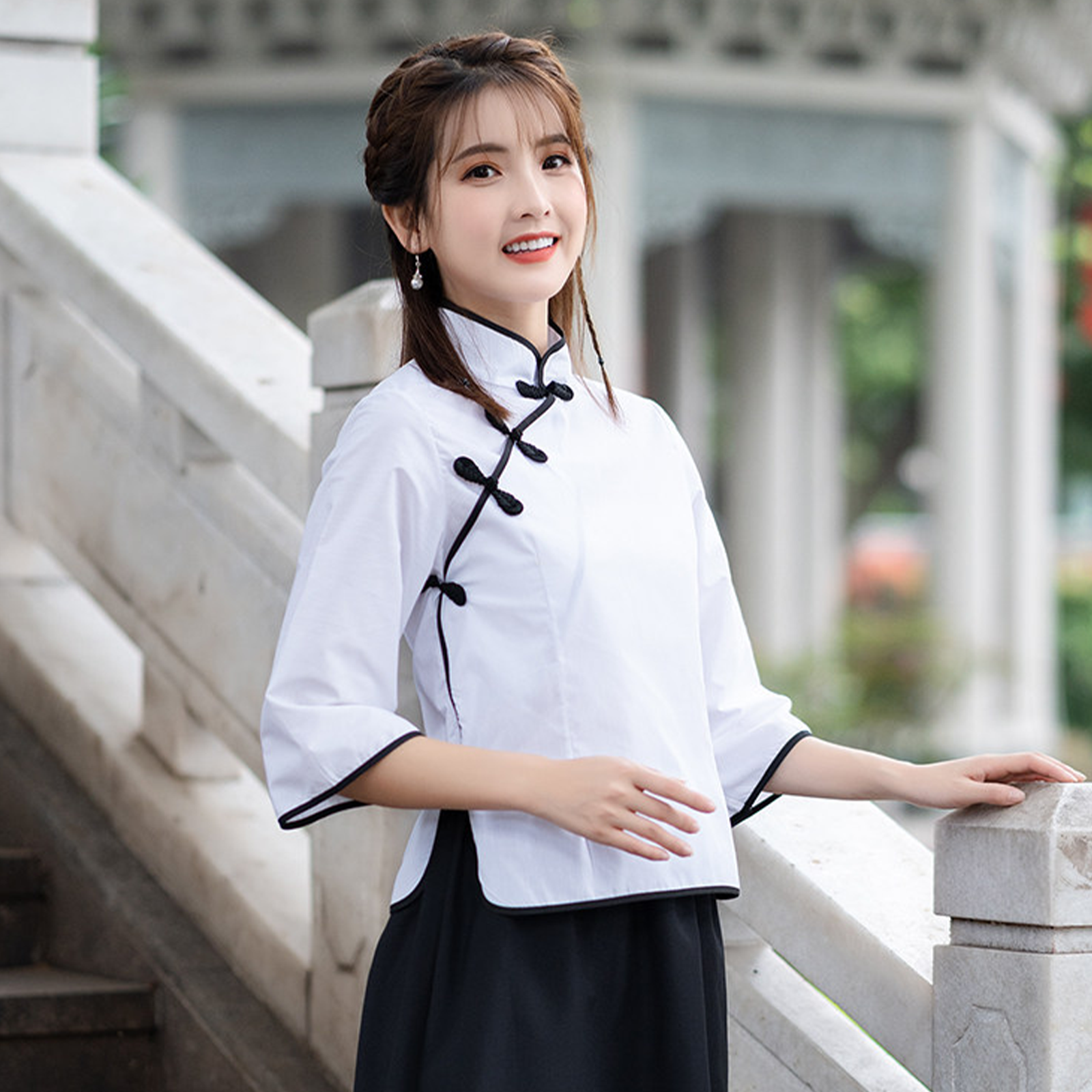Chinese Republic-Era Student Outfit | May Fourth Youth Costume for Women & Children | Men’s Zhongshan Suit Stage Performance Set C067 party X party