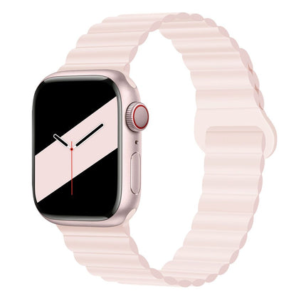 Applicable to Apple watch straps 1-10 generations Apple iwatch9S10 second generation two-color buckle silicone magnetic watch strap – SW-03 party X party