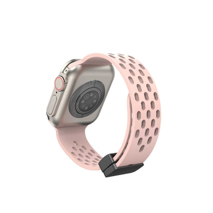 Suitable for Apple Watch Apple Watch S8 Universal Strap Hole Magnetic Silicone Apple Strap – SW-05 party X party