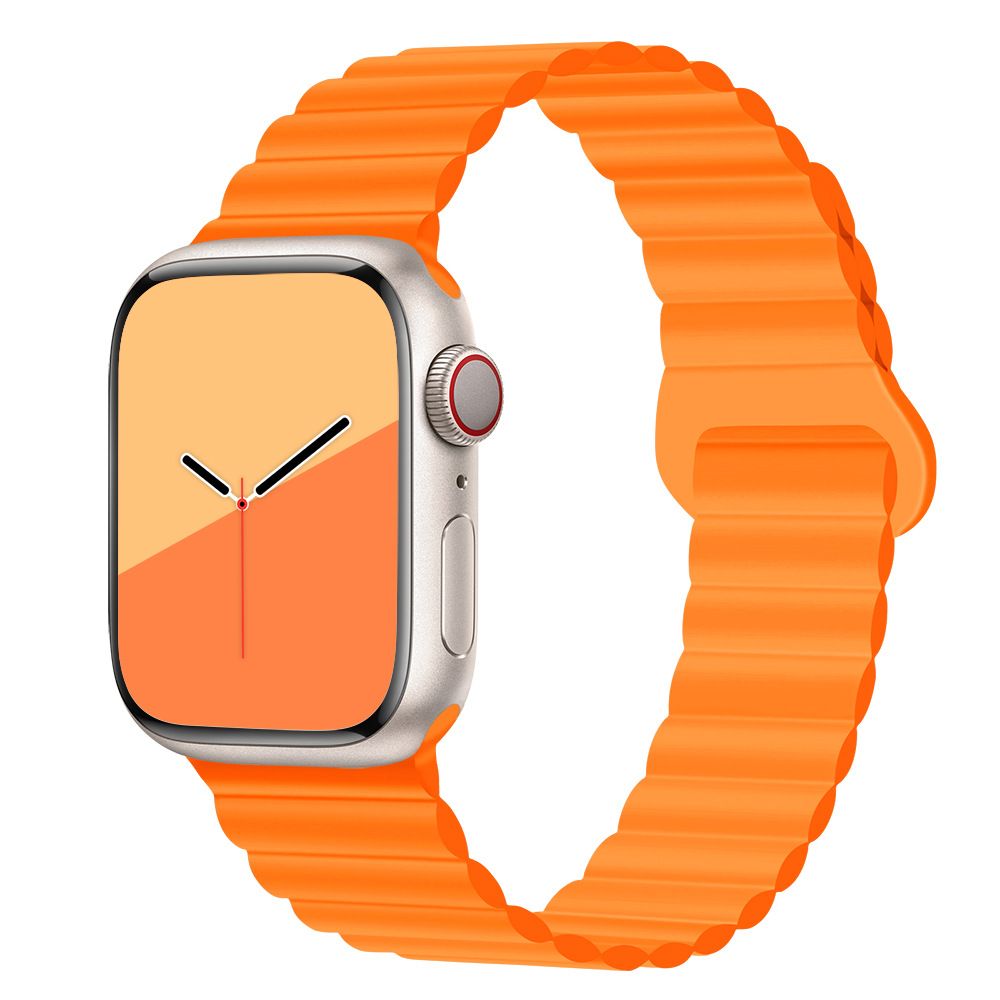 Applicable to Apple watch straps 1-10 generations Apple iwatch9S10 second generation two-color buckle silicone magnetic watch strap – SW-03 party X party