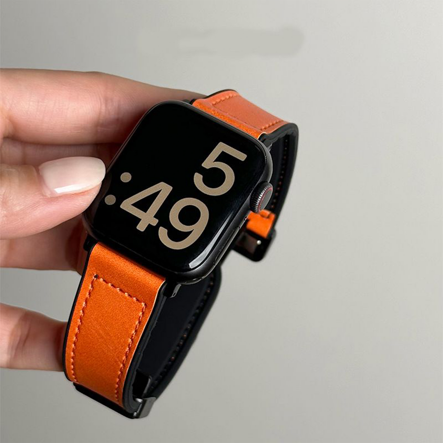 Apple Watch Crazy Horse Leather-Texture Magnetic Strap – For iWatch S10 SW-16 party X party