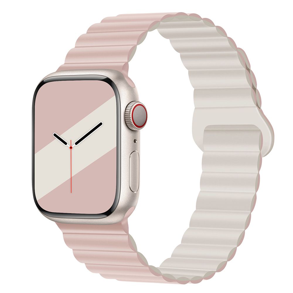Applicable to Apple watch straps 1-10 generations Apple iwatch9S10 second generation two-color buckle silicone magnetic watch strap – SW-03 party X party