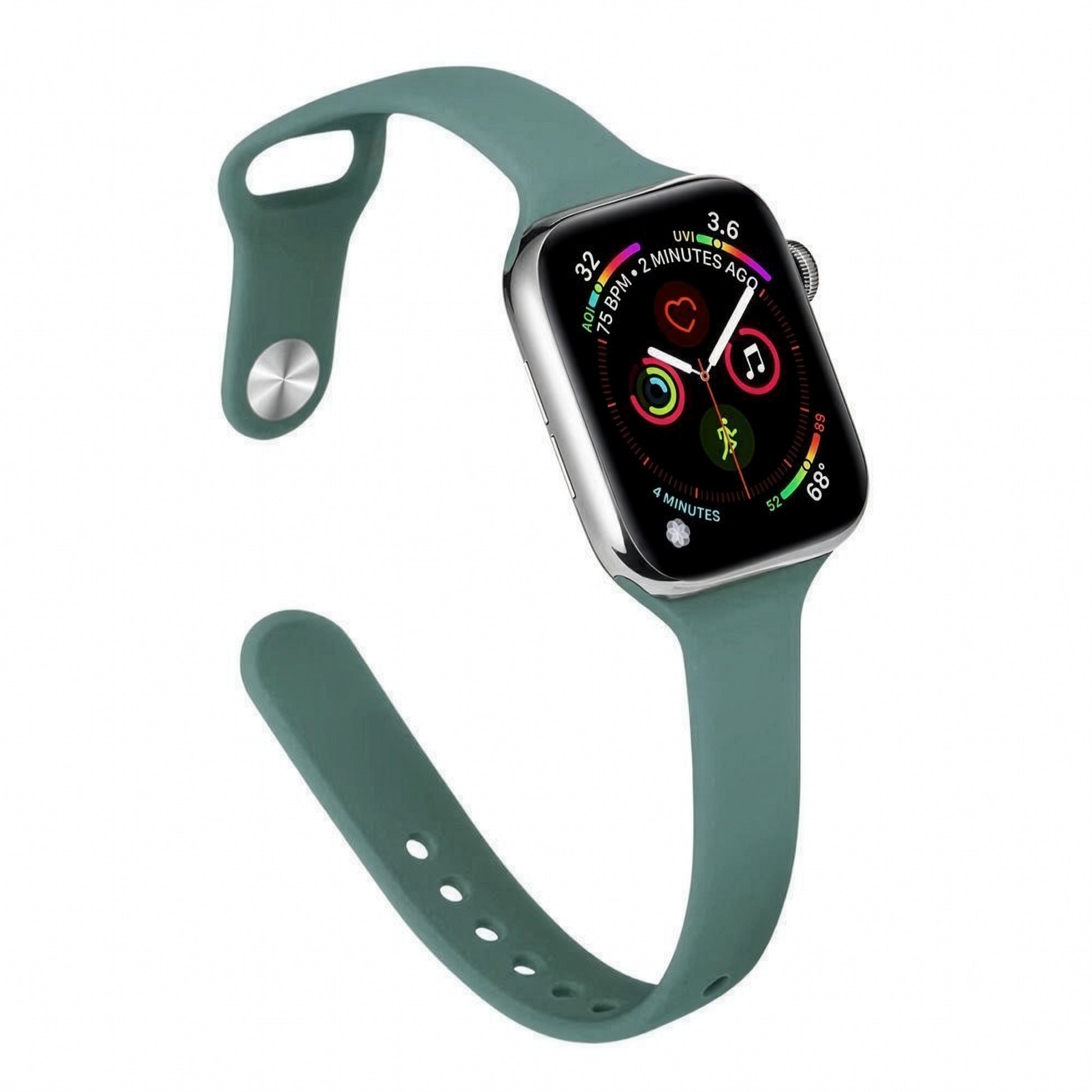Apple Watch Slim Waist Silicone Strap – Stylish Sports Band SW-33 party X party