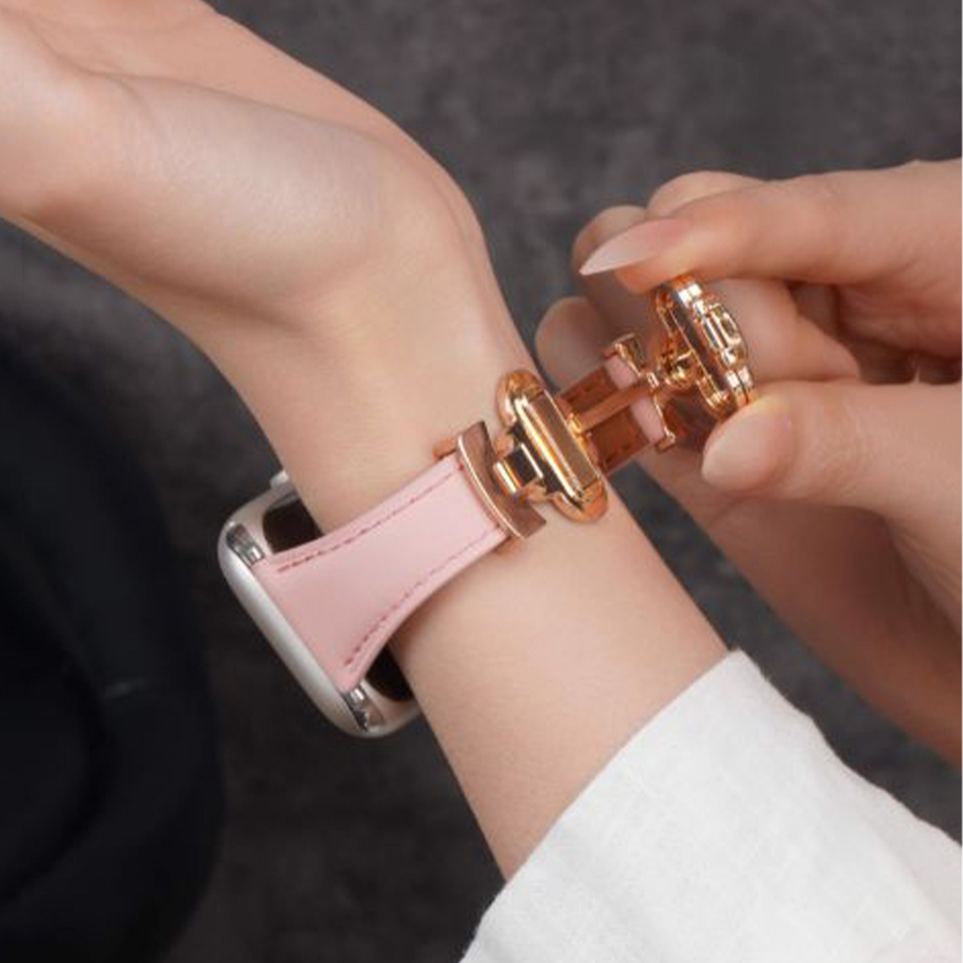 Apple Watch Summer Clover Design – Genuine Leather Magnetic Strap (Women’s) SW-22 party X party