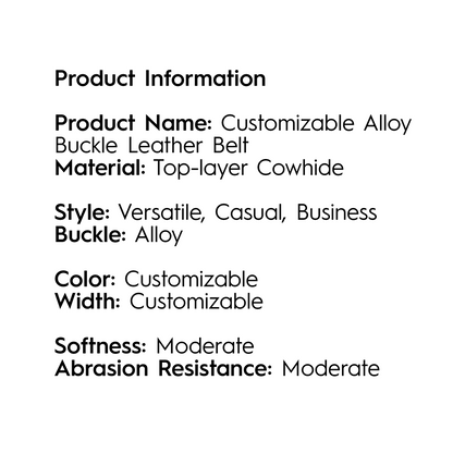 Custom Belt Buckle (Automatic or Pin Buckle Head), Company LOGO, Name DIY, High-End Gift party X party