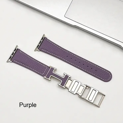 Cross-Border INS Style – Apple Watch Litchi Grain Leather Strap SW-21 party X party