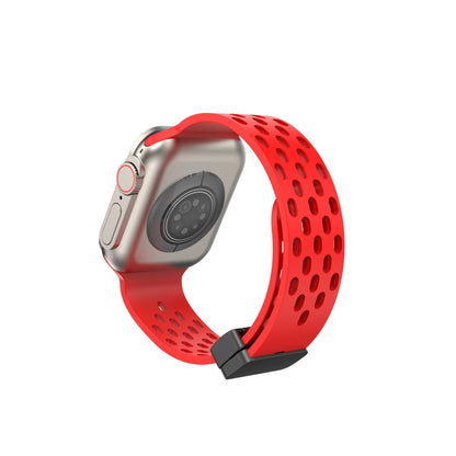 Suitable for Apple Watch Apple Watch S8 Universal Strap Hole Magnetic Silicone Apple Strap – SW-05 party X party