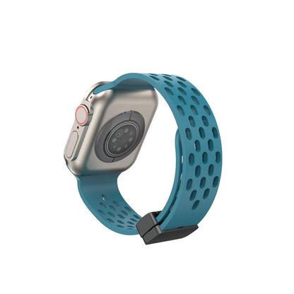 Suitable for Apple Watch Apple Watch S8 Universal Strap Hole Magnetic Silicone Apple Strap – SW-05 party X party