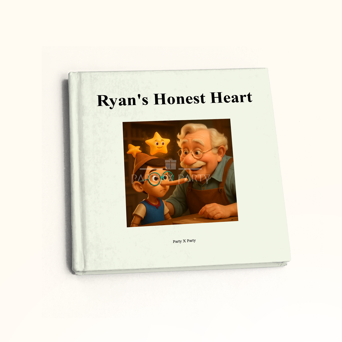Ryan's honest heart Customized Book party X party