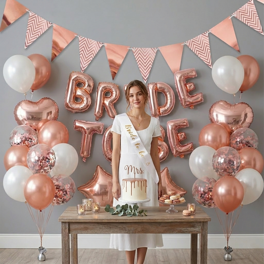 Bride to Be Balloon Decoration Set for Pre-Wedding Parties - S080 party X party