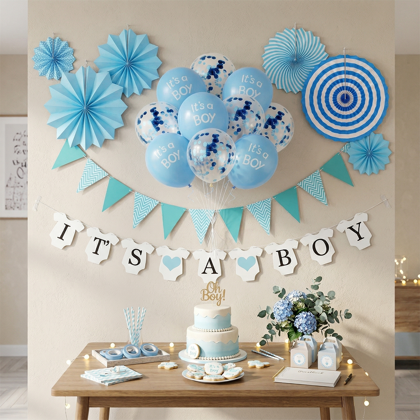 It's A Boy Baby Shower Party Set-Simple-S095 party X party