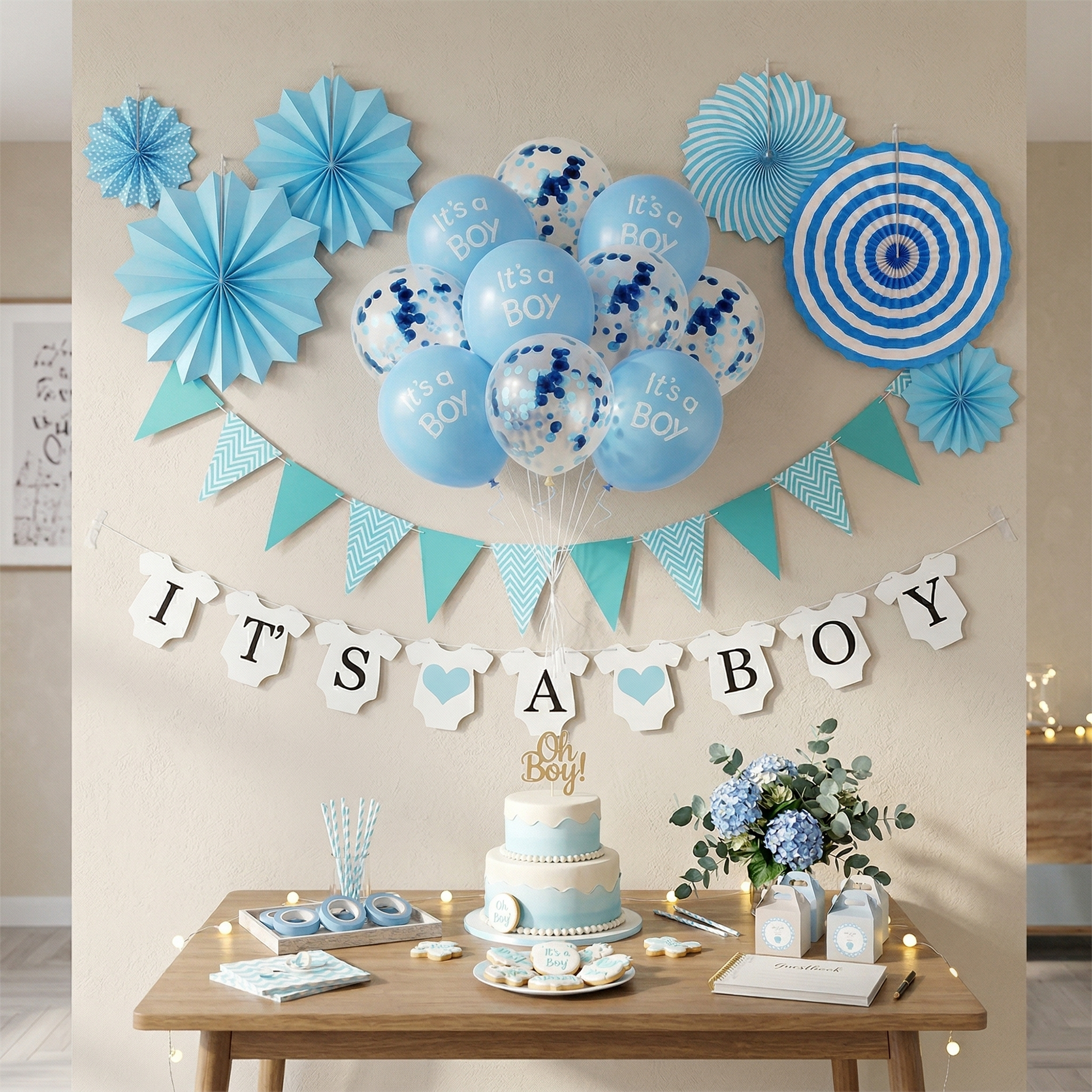 It's A Boy Baby Shower Party Set-Simple-S095 party X party
