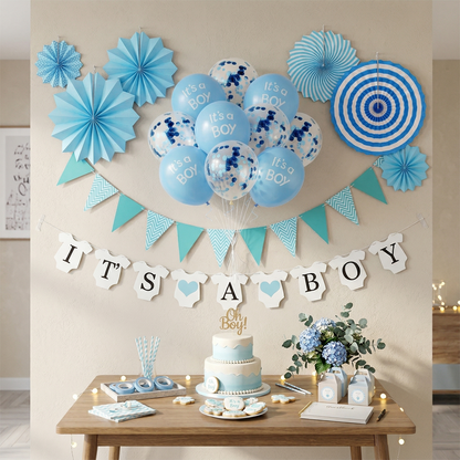 It's A Boy Baby Shower Party Set-Simple-S095 party X party