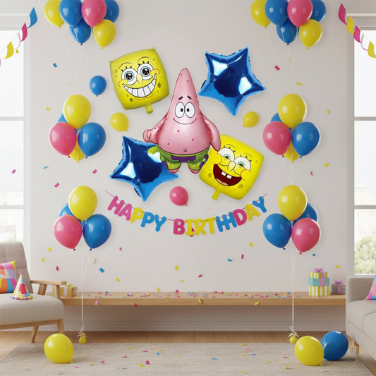 Spongebob Balloon Party Set-Simple--S118