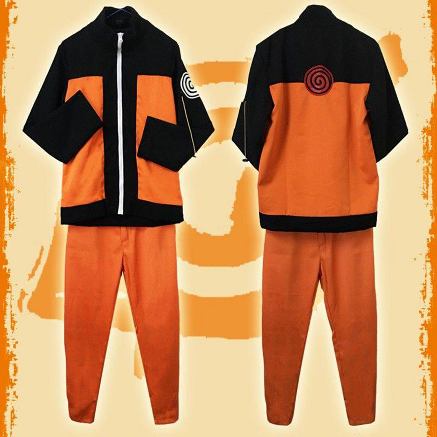 Naruto Uzumaki  Complete Cosplay Outfit – Shippuden & Boruto Anime Cosplay Costume Set N005 party X party