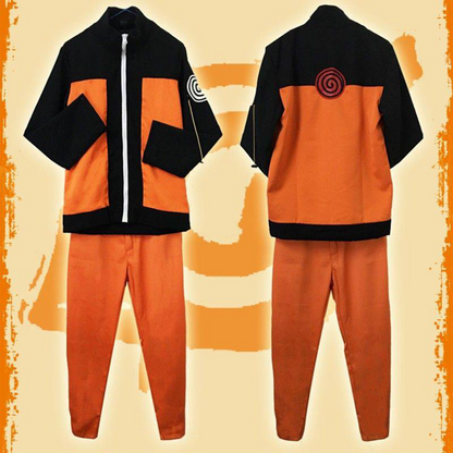 Naruto Uzumaki  Complete Cosplay Outfit – Shippuden & Boruto Anime Cosplay Costume Set N005 party X party