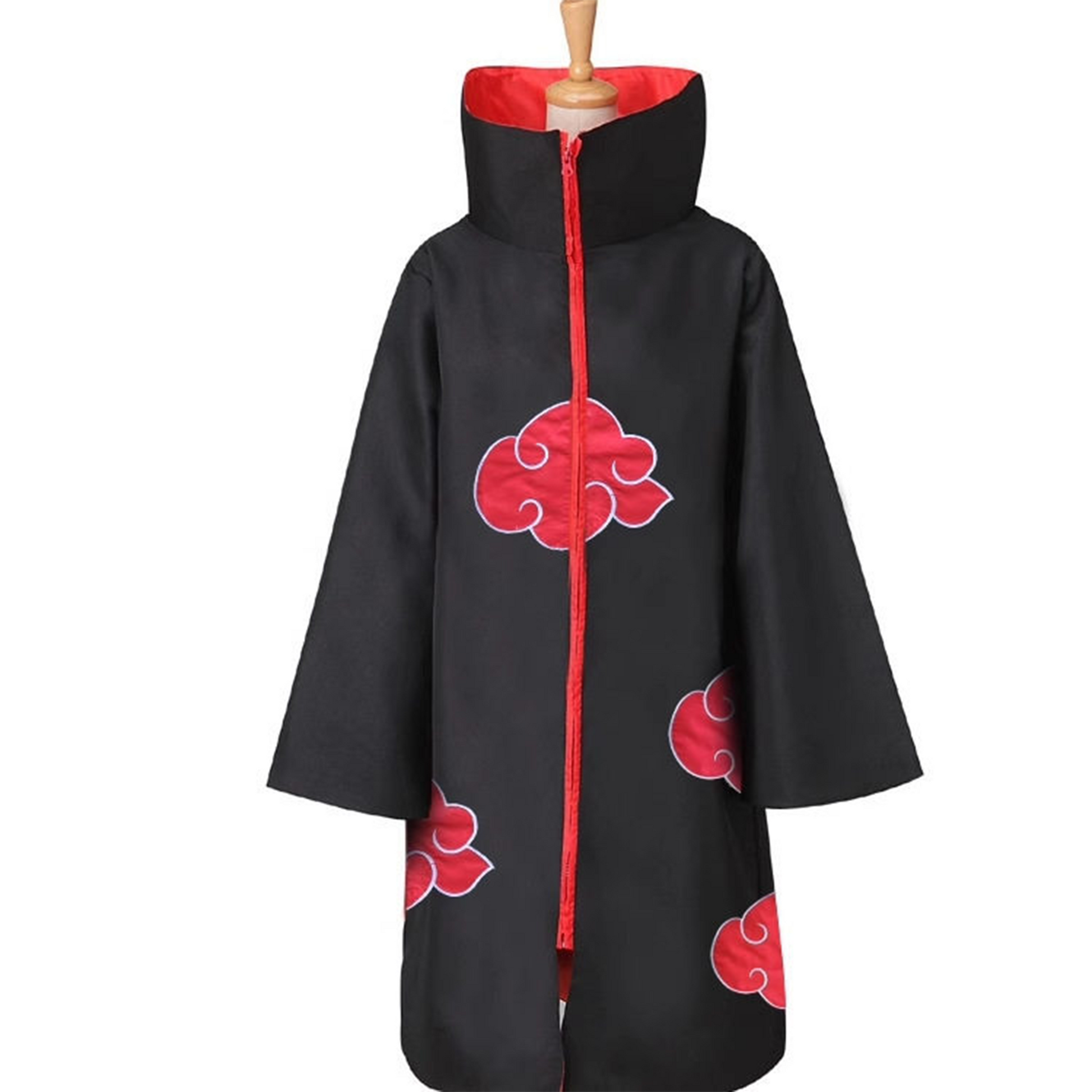 Naruto Tobi (Obito Uchiha) Akatsuki Costume – Complete Red Cloud Cape Anime Cosplay Set N007 party X party