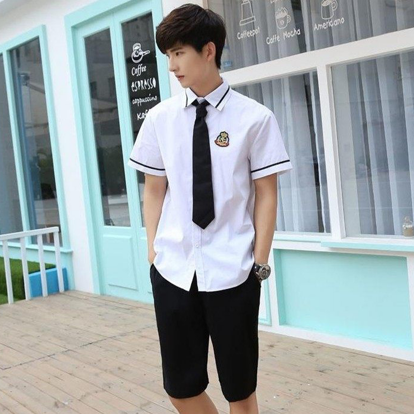 British Academy Style Student Uniform | Premium Korean JK Versatile Shirt Set for Middle & High School Graduation C006 party X party