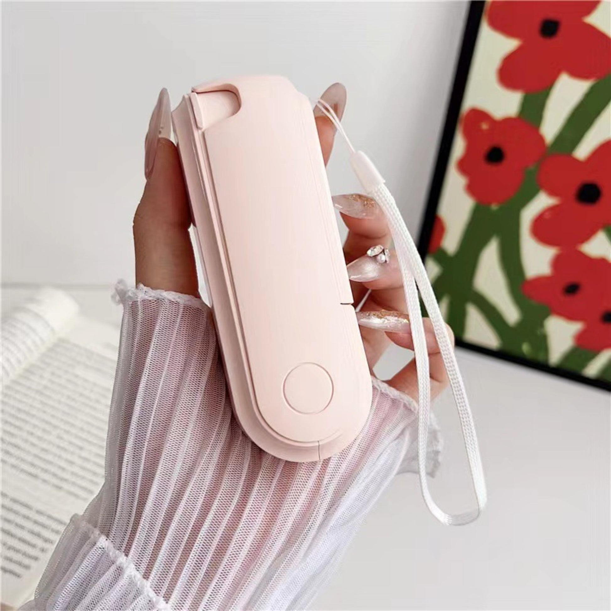 Pocket Mini Fan – Quiet Rechargeable Portable Handheld Fan for Outdoor Use | HF006 party X party