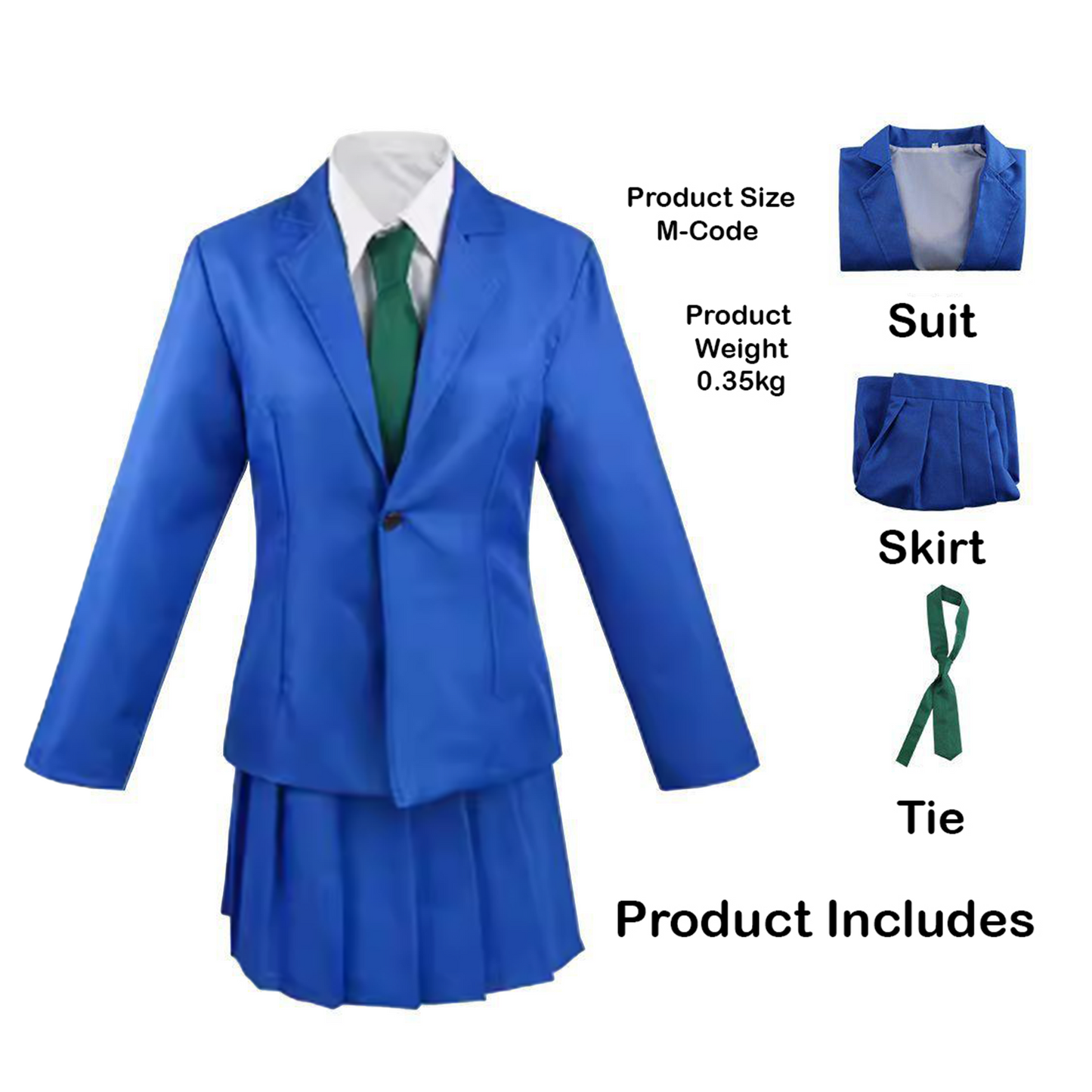 Detective Conan Kudo Shinichi & Mouri Ran Cosplay | Japanese Academy School Uniform | Men's and Women's Full Cosplay Costume C041 party X party