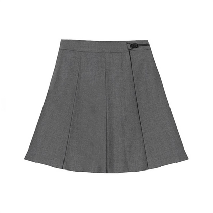 Thai Uniform Style JK Pleated Skirt - High-Waist 8-Pleat Academy A-Line Skirt - C001 party X party