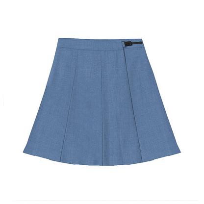 Thai Uniform Style JK Pleated Skirt - High-Waist 8-Pleat Academy A-Line Skirt - C001 party X party