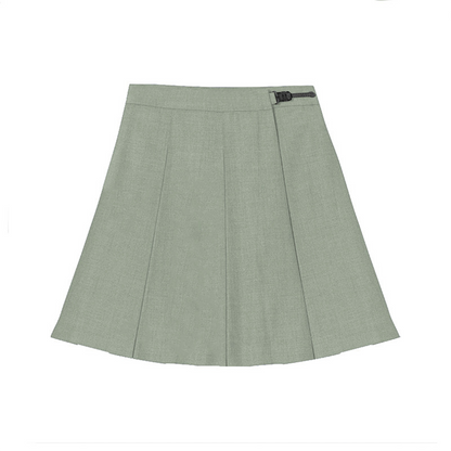 Thai Uniform Style JK Pleated Skirt - High-Waist 8-Pleat Academy A-Line Skirt - C001 party X party
