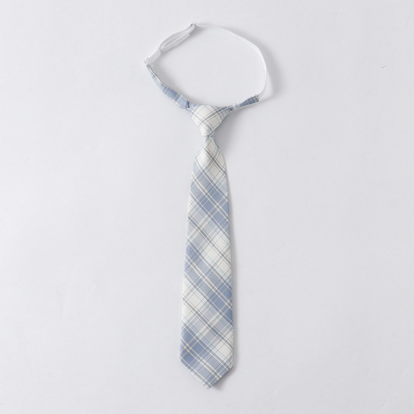 Japanese School Uniform Plaid Skirt | High-Waist Pleated Mini Skirt with Bow Tie & Necktie | Original JK Style C002 party X party