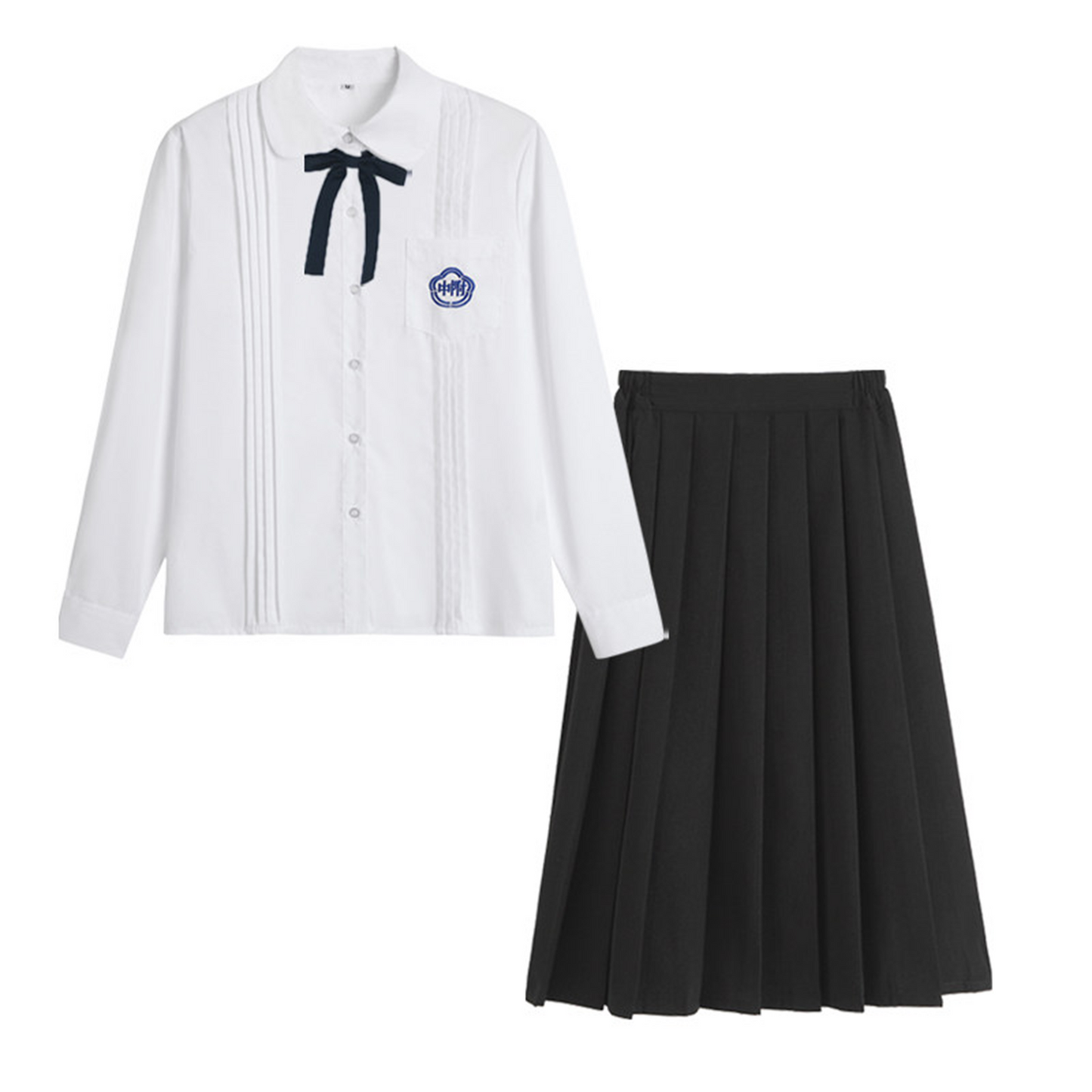 High School Graduation Uniform Shirt - Women's White JK Academy Style Summer Class Shirt (C003) party X party