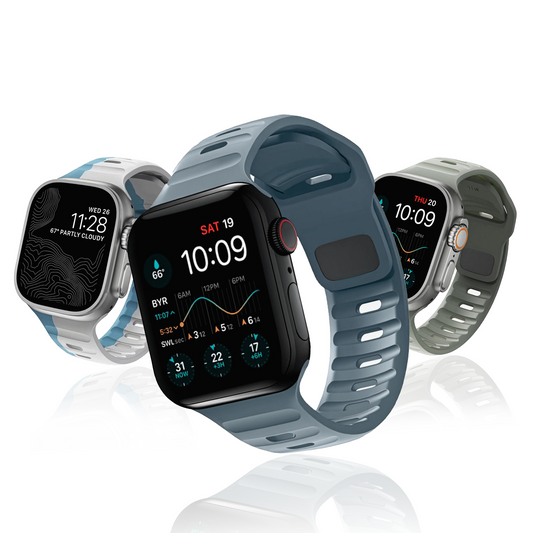 Suitable for Apple watch strap iwatch9 square buckle solid color silicone strap Apple watch strap ultra2 – SW-04 party X party