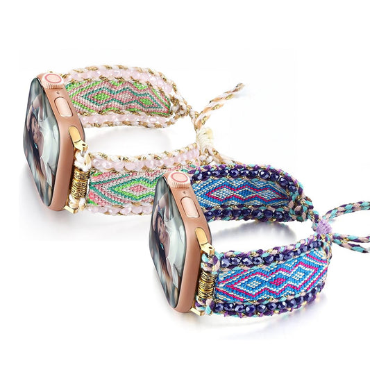 Apple Watch Ethnic Style Canvas Strap – Creative Summer Band SW-26 party X party