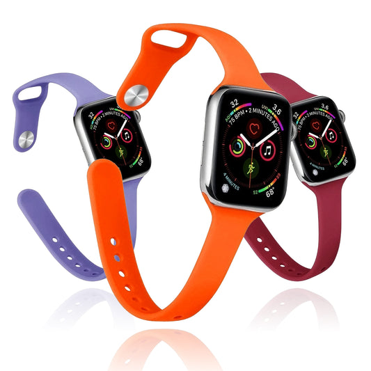 Apple Watch Slim Waist Silicone Strap – Stylish Sports Band SW-33 party X party