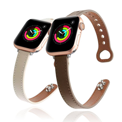 Apple Watch Minimalist Slim Leather Strap – Double-Pin Design SW-34 party X party