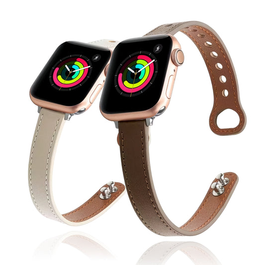 Apple Watch Minimalist Slim Leather Strap – Double-Pin Design SW-34 party X party