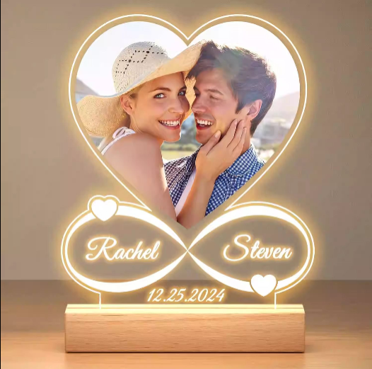 DIY Photo Romantic Desktop Night Light Ornament/Display, Valentine's Day/Wedding Gift - DIY1-25-2