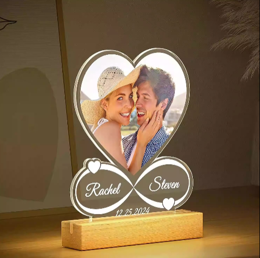 DIY Photo Romantic Desktop Night Light Ornament/Display, Valentine's Day/Wedding Gift - DIY1-25-2 party X party