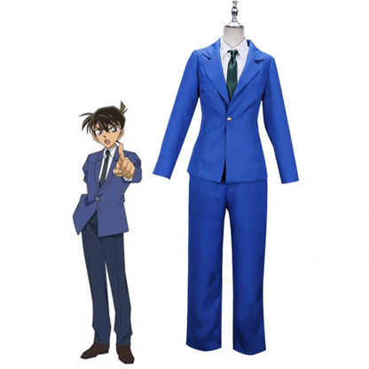 Halloween Detective Conan Cosplay | Mouri Ran & Kudo Shinichi Uniform | Women’s & Men’s Academy Style Everyday Student Costume C069 party X party