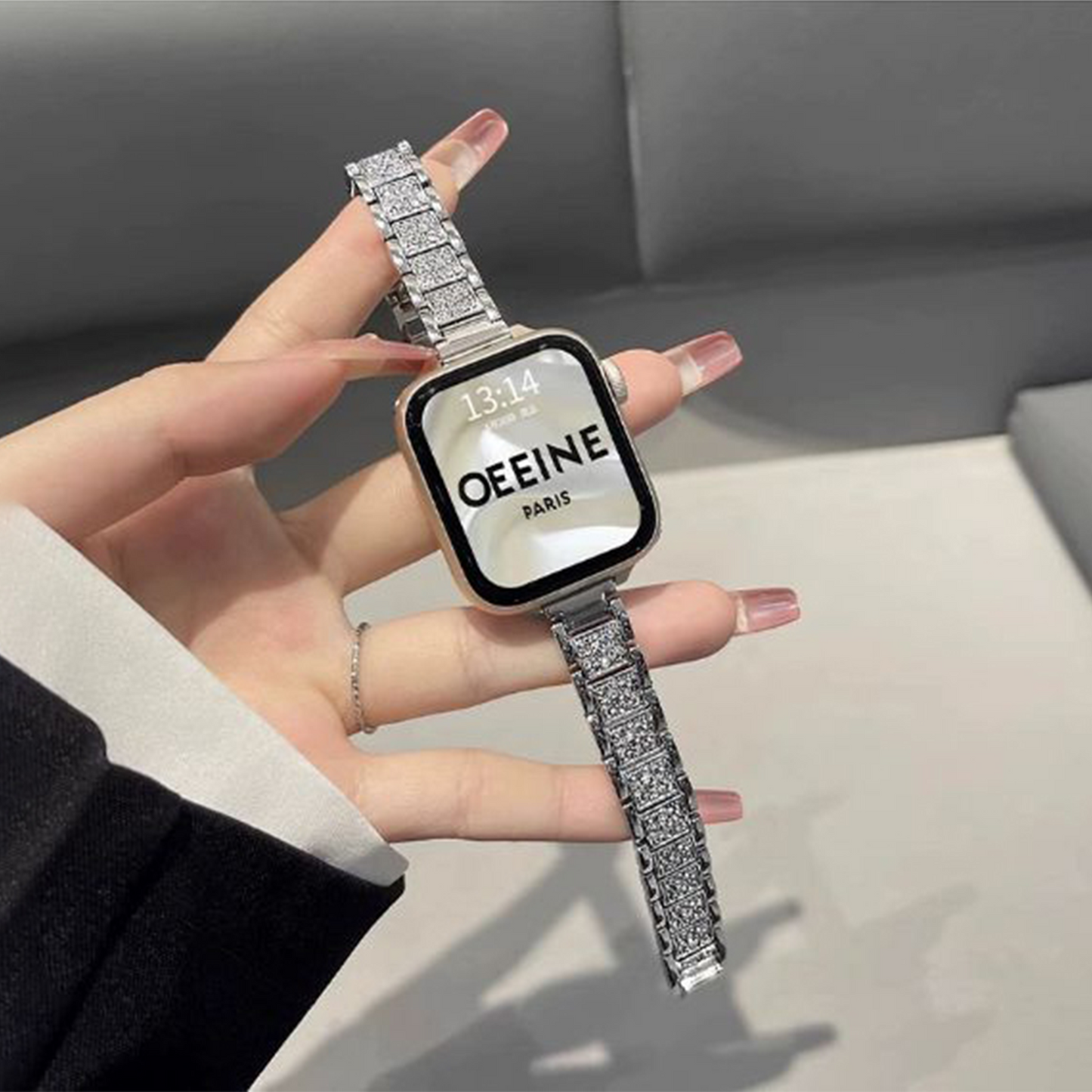Apple Watch Strap – Full Diamond Luxury Metal Band SW-18 party X party