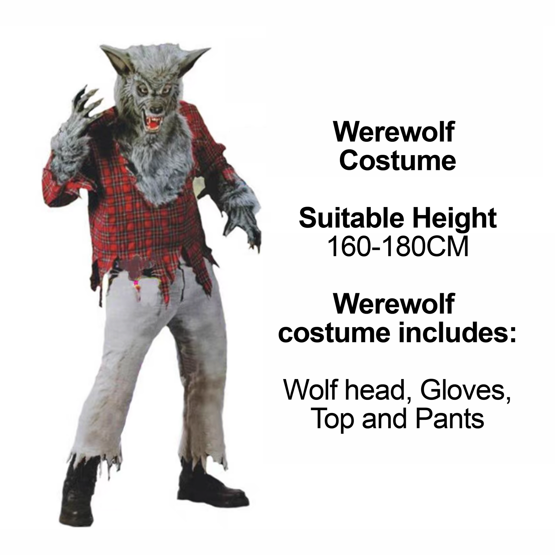 Cosplay Werewolf Costume Set (Adult Size) for a Scary Ambiance party X party