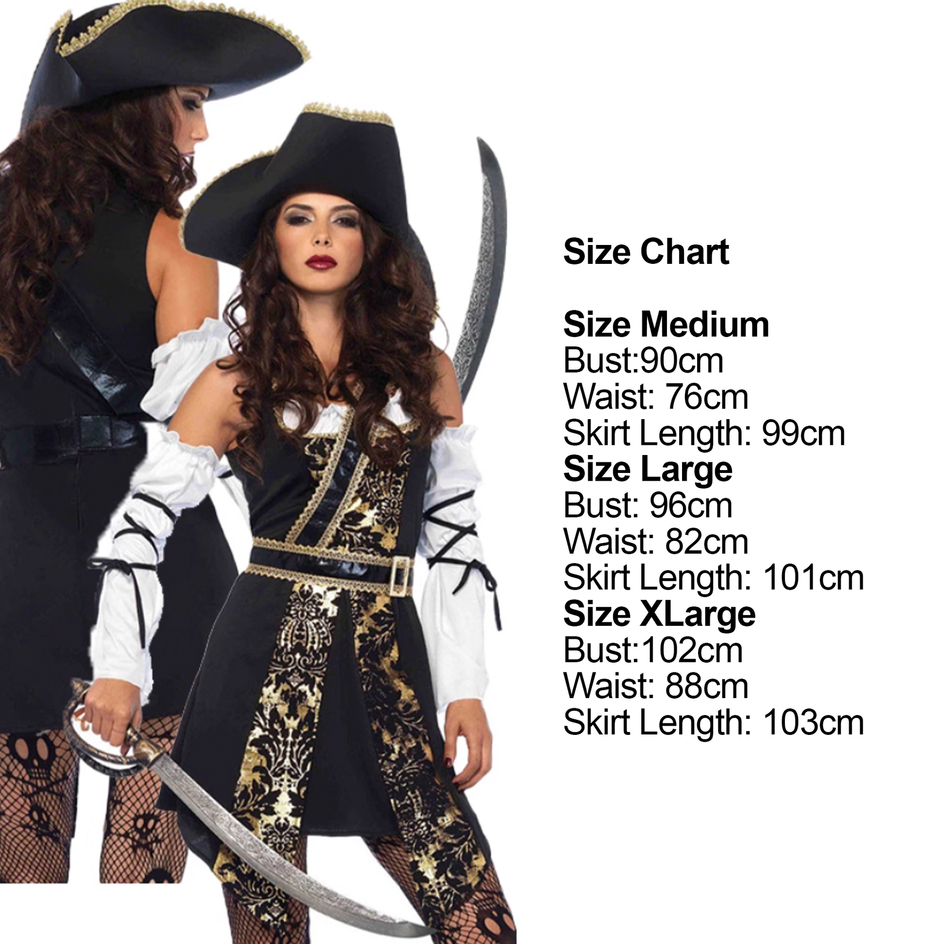Pirate King: Cosplay Pirate Costume Pirates of the Caribbean Jack Sparrow Outfit party X party