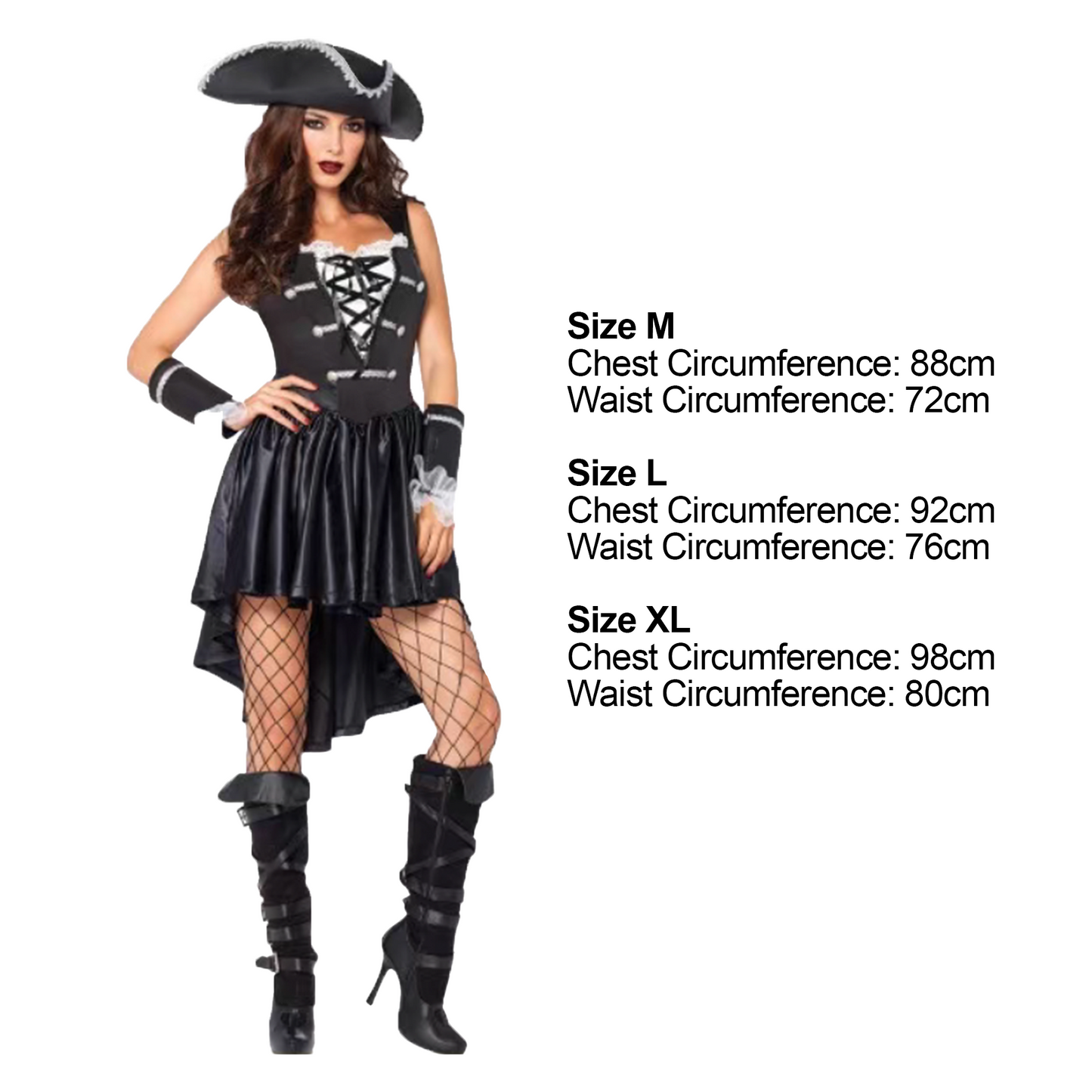 Pirate King: Cosplay Pirate Costume Pirates of the Caribbean Jack Sparrow Outfit party X party