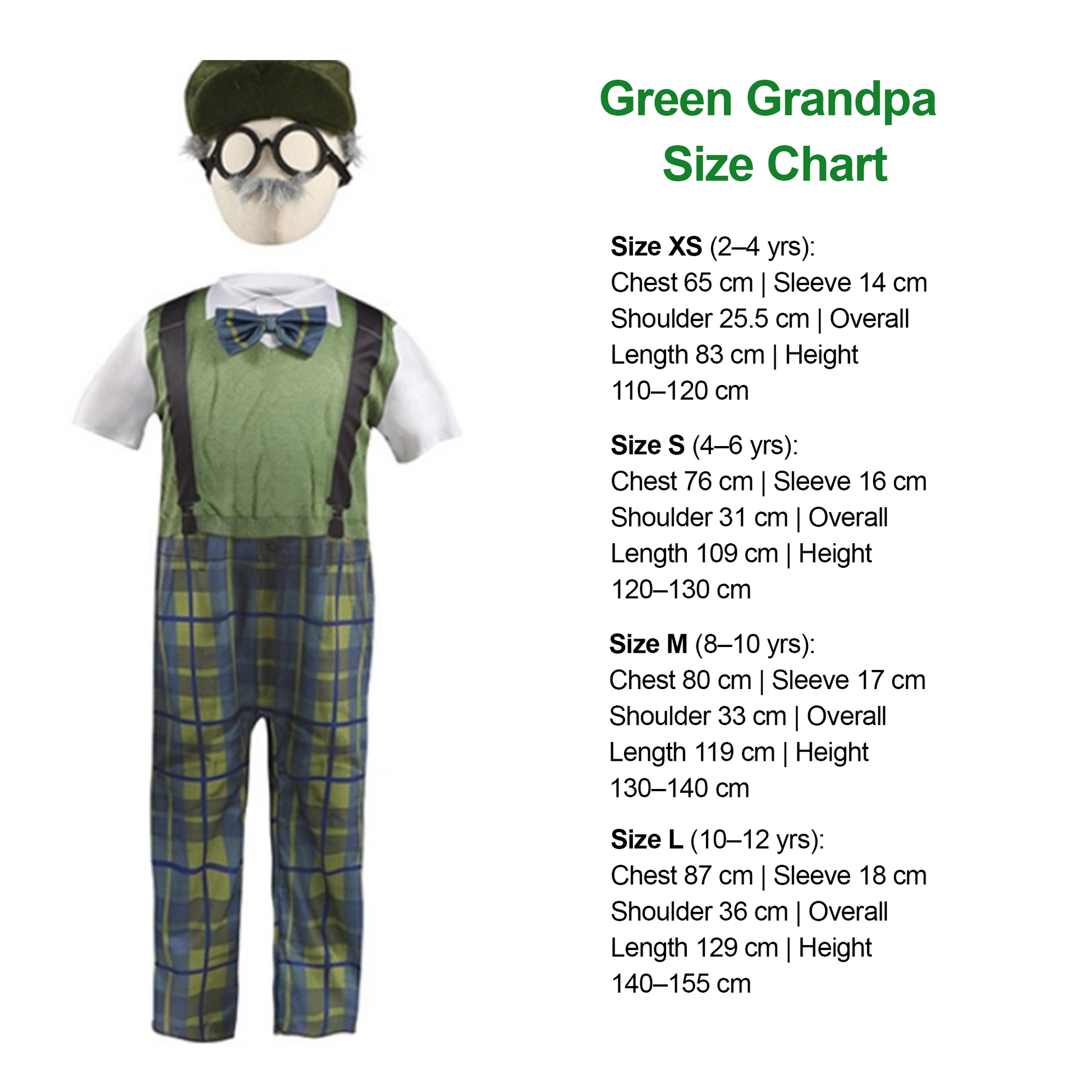 Halloween Kids Costume Grandpa Grandma Elderly Outfit Performance party X party