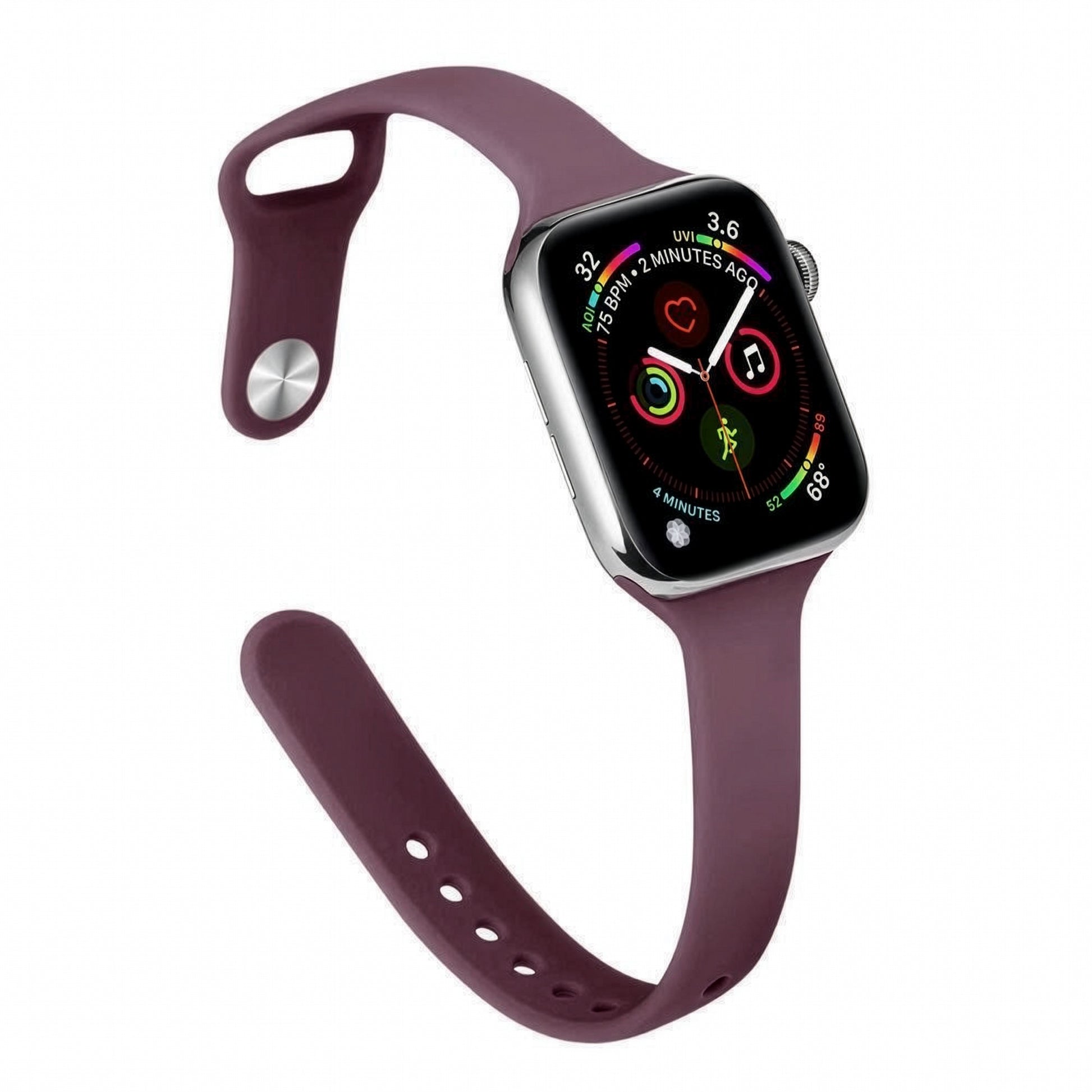 Apple Watch Slim Waist Silicone Strap – Stylish Sports Band SW-33 party X party