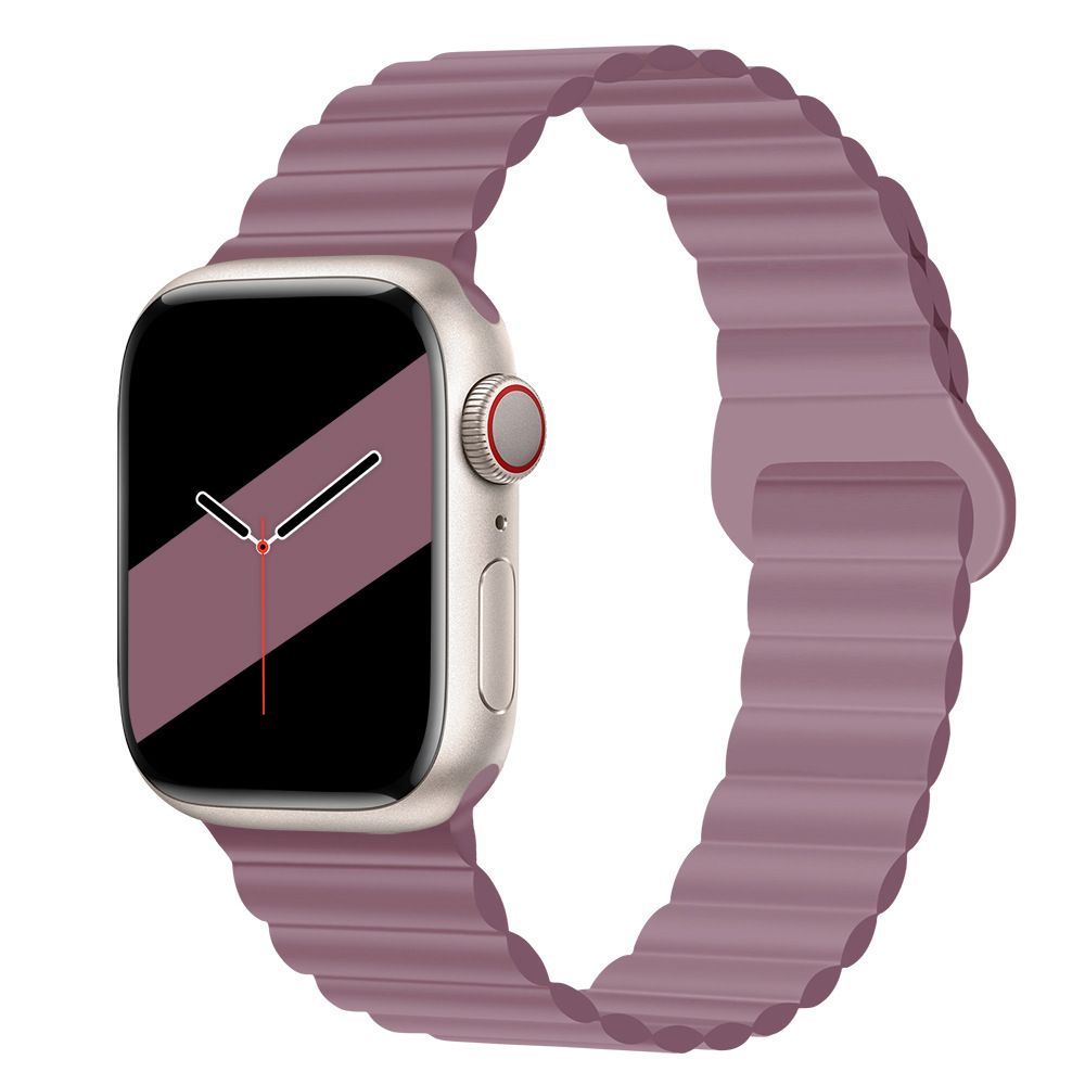 Applicable to Apple watch straps 1-10 generations Apple iwatch9S10 second generation two-color buckle silicone magnetic watch strap – SW-03 party X party