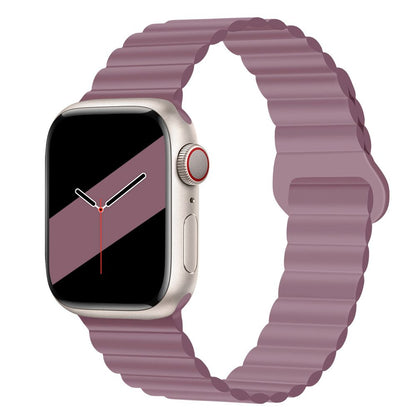Applicable to Apple watch straps 1-10 generations Apple iwatch9S10 second generation two-color buckle silicone magnetic watch strap – SW-03 party X party