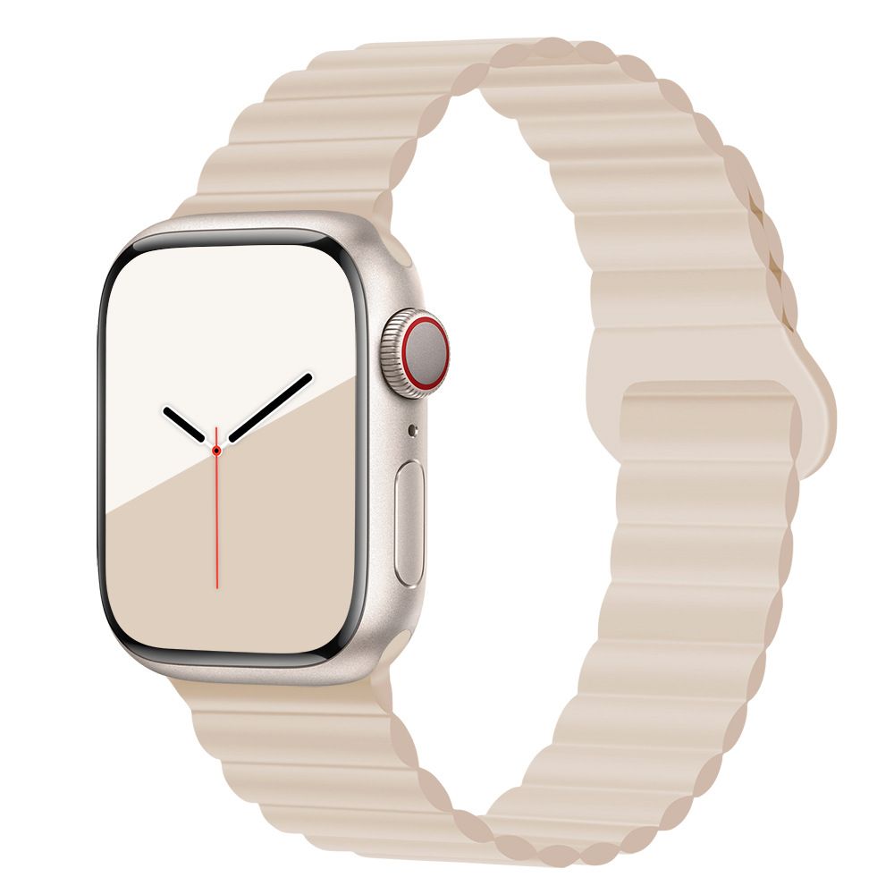 Applicable to Apple watch straps 1-10 generations Apple iwatch9S10 second generation two-color buckle silicone magnetic watch strap – SW-03 party X party