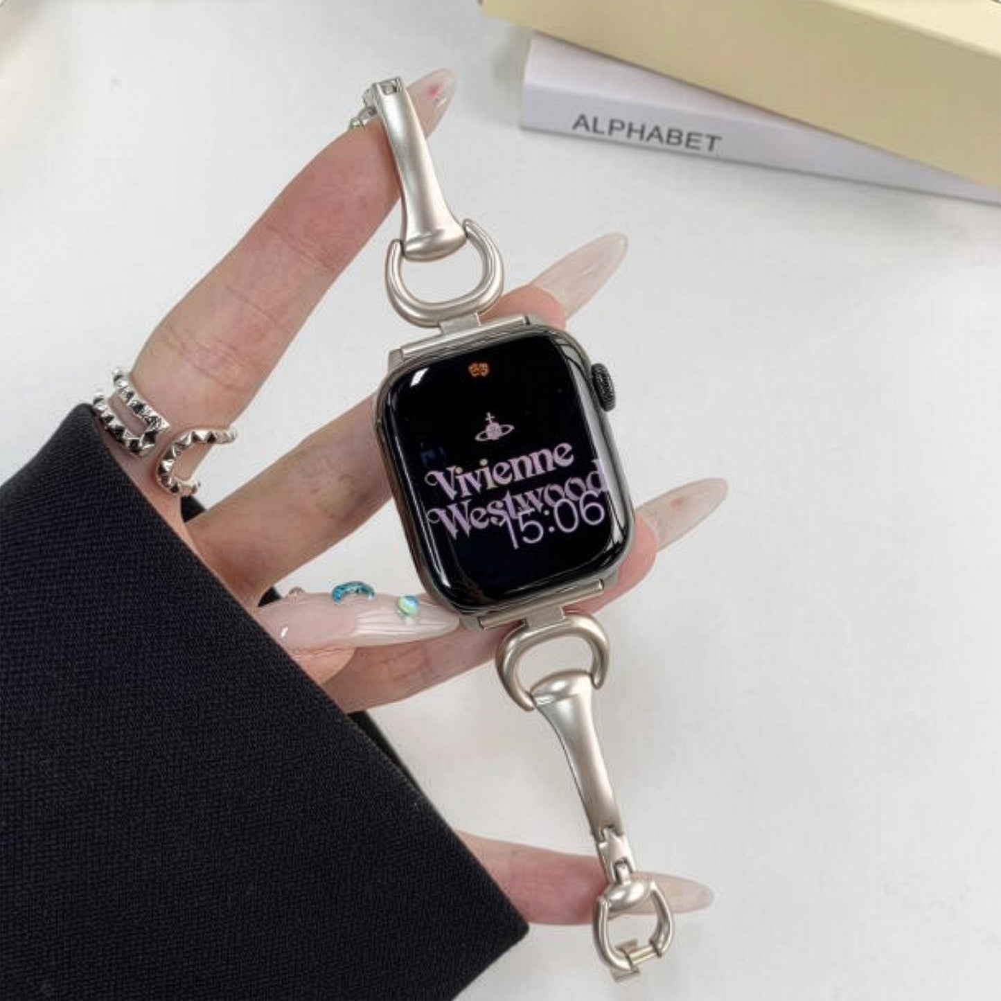 Apple Watch Horseshoe Buckle Metal Strap – Bracelet Style SW-31 party X party