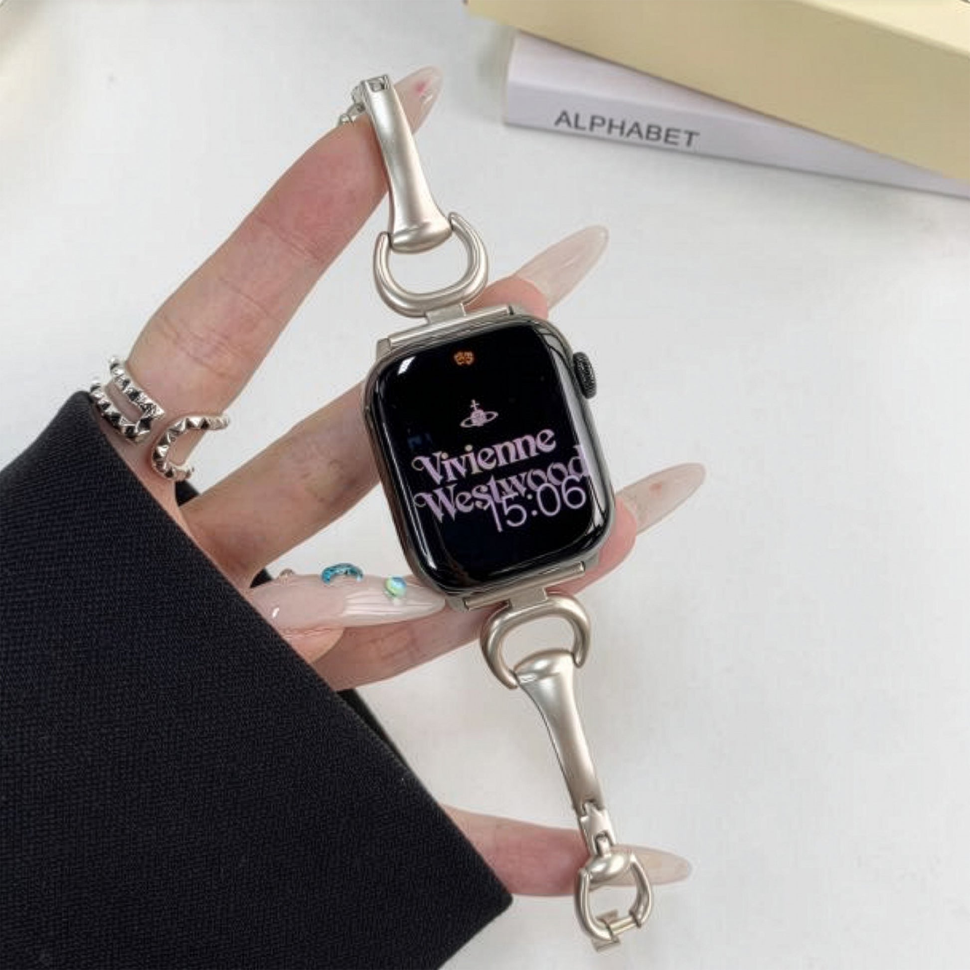 Apple Watch Horseshoe Buckle Metal Strap – Bracelet Style SW-31 party X party