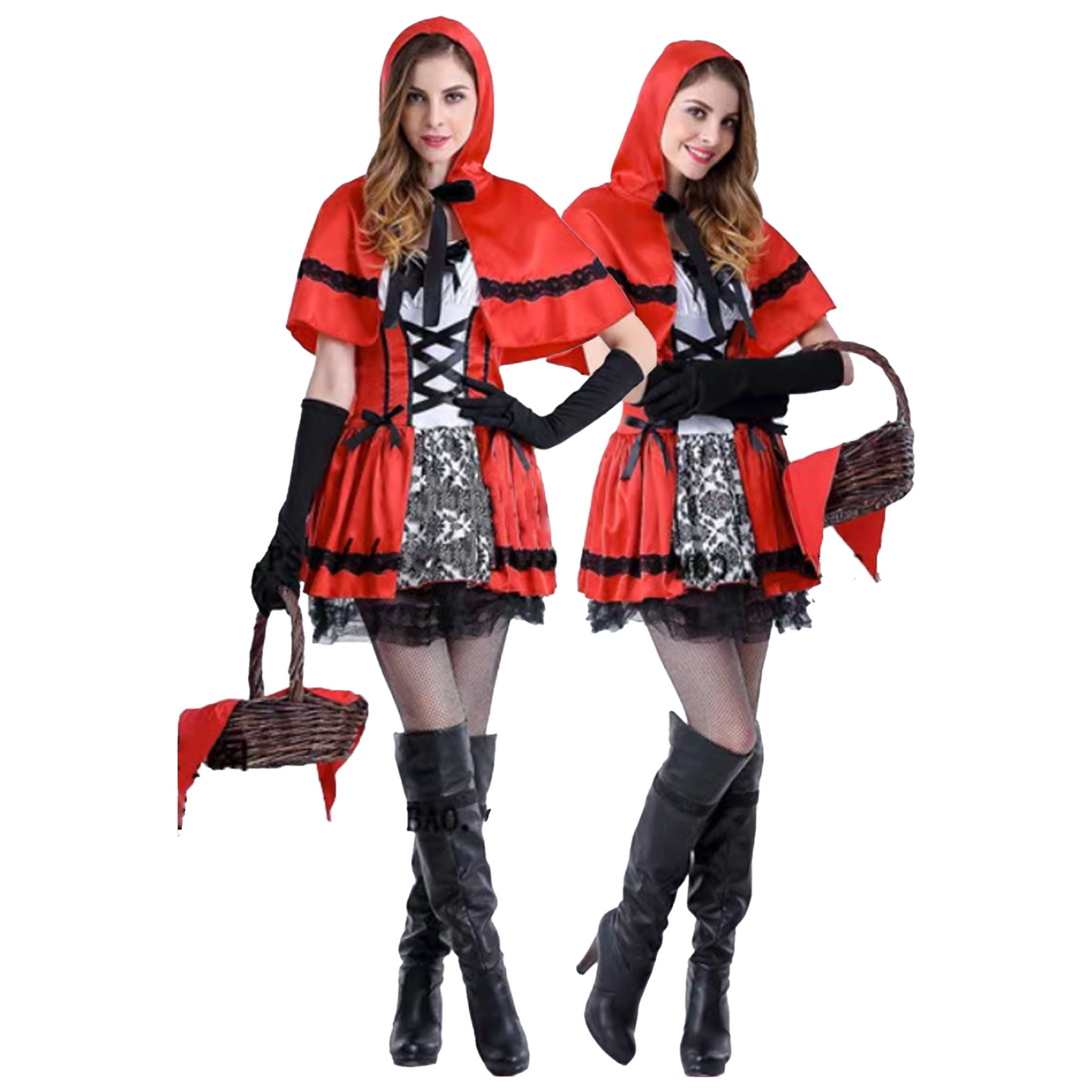 Queen Witch Red Heart Costume/Cosplay Little Red Riding Hood Maid Outfit party X party